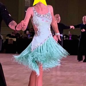 Mint Green Ballroom Rhythm Dress